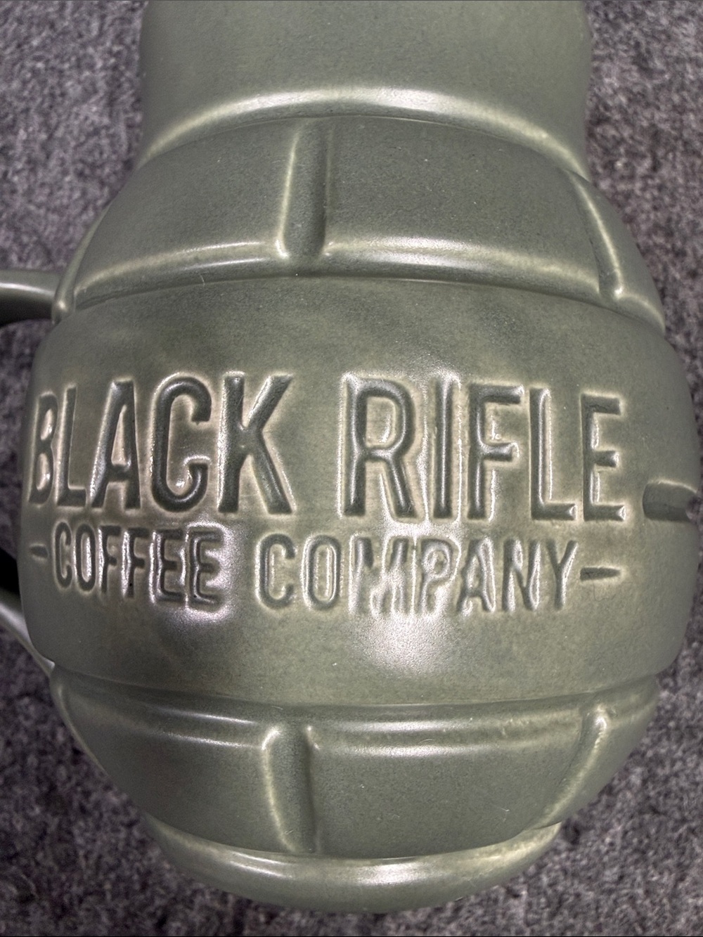 Black Rifle Coffee Company Olive Green Grenade Mug - Picture 2 of 9